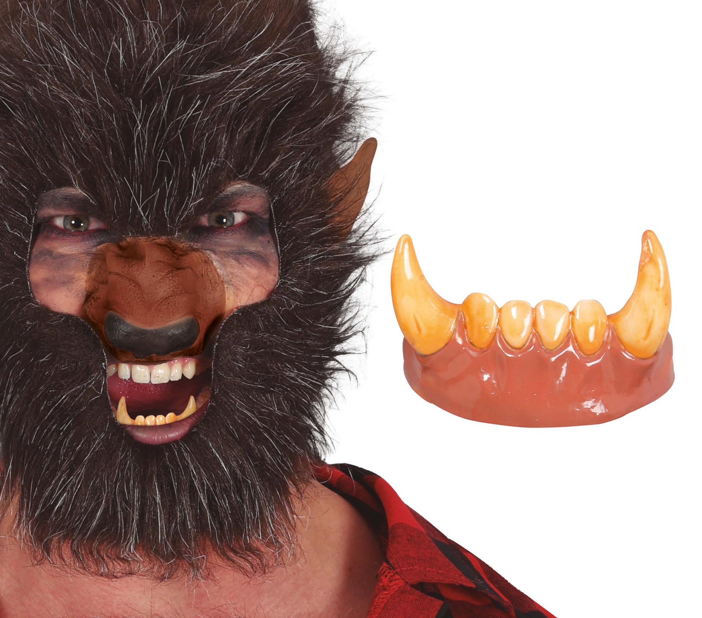 TEETH WITH WOLFMAN FANGS PVC