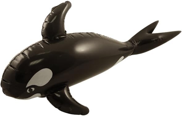 Inflatable Whale Toy (85cm) – Blow-Up Party Prop for Kids, Paddling Pools, Beach Fun, Under the Sea Birthday Decorations, Photo Booth Accessory & Summer Outdoor Play