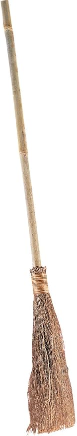 Labreeze Witch Broom Stick – Long Wooden Style Halloween Prop for Adults & Kids – Classic Witch Costume Accessory – Fancy Dress, Horror Party & Decoration
