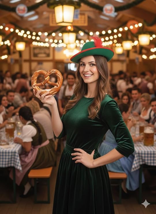 labreeze Robin Hood Felt Hat – Adult Green Medieval Costume Hat