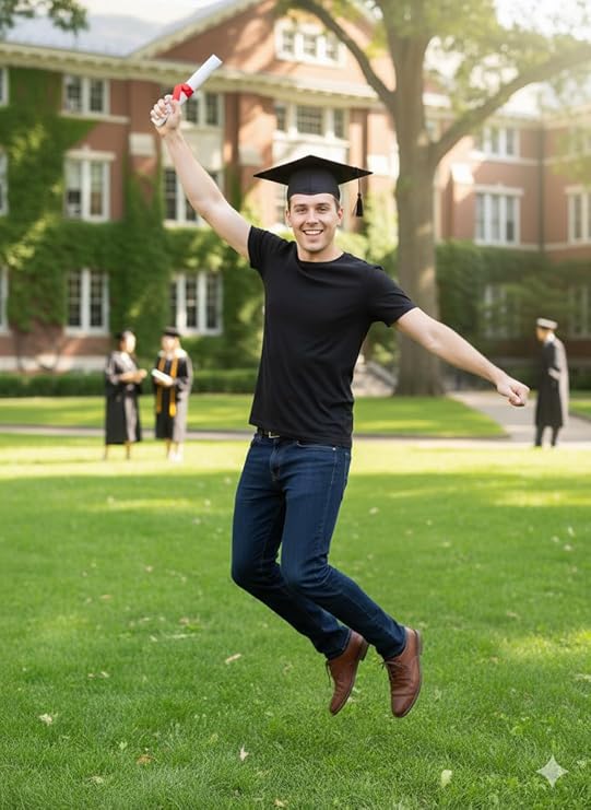 labreeze Budget Felt Mortar Board Hat – Adult Graduation Cap