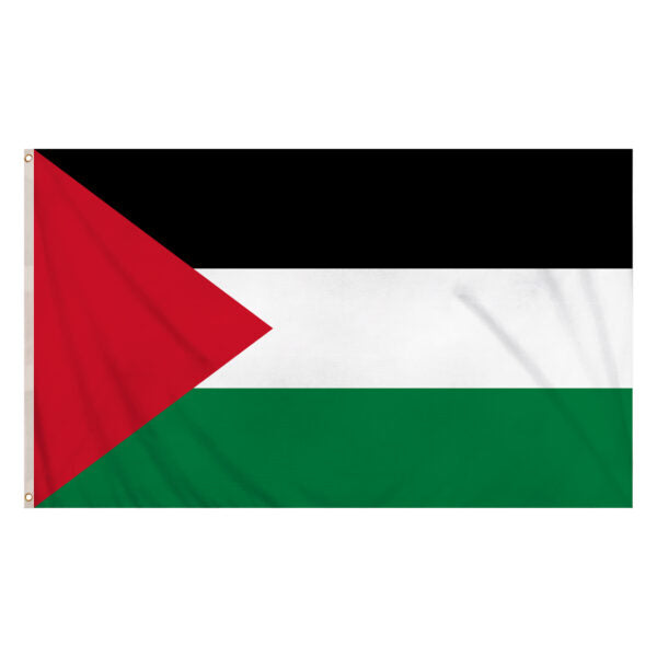 Palestine Flag 5ft x 3ft – Palestinian Polyester National Flag with Metal Eyelets - Labreeze Ltd