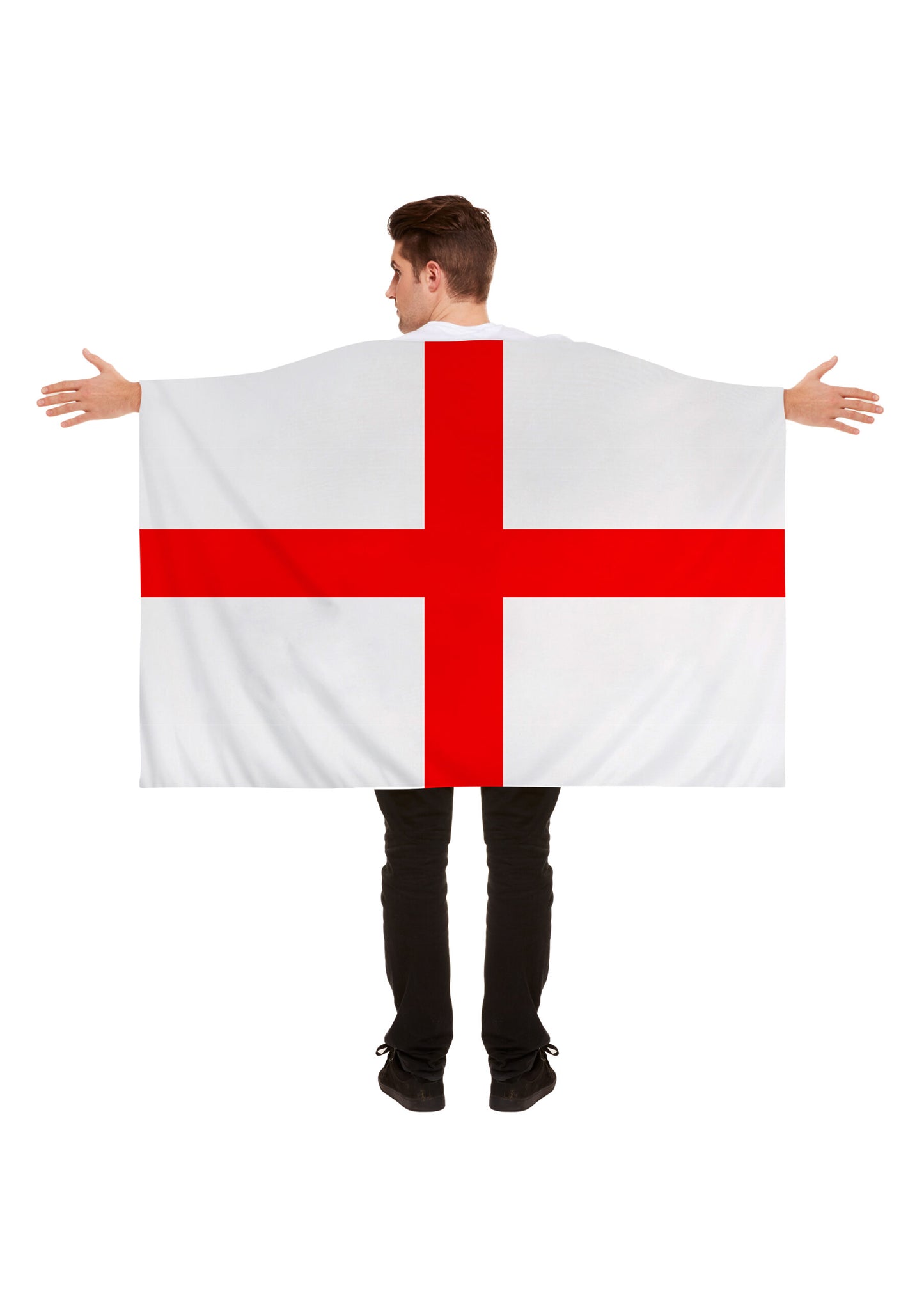 England St George's Cross flag cape 5ft x 3ft