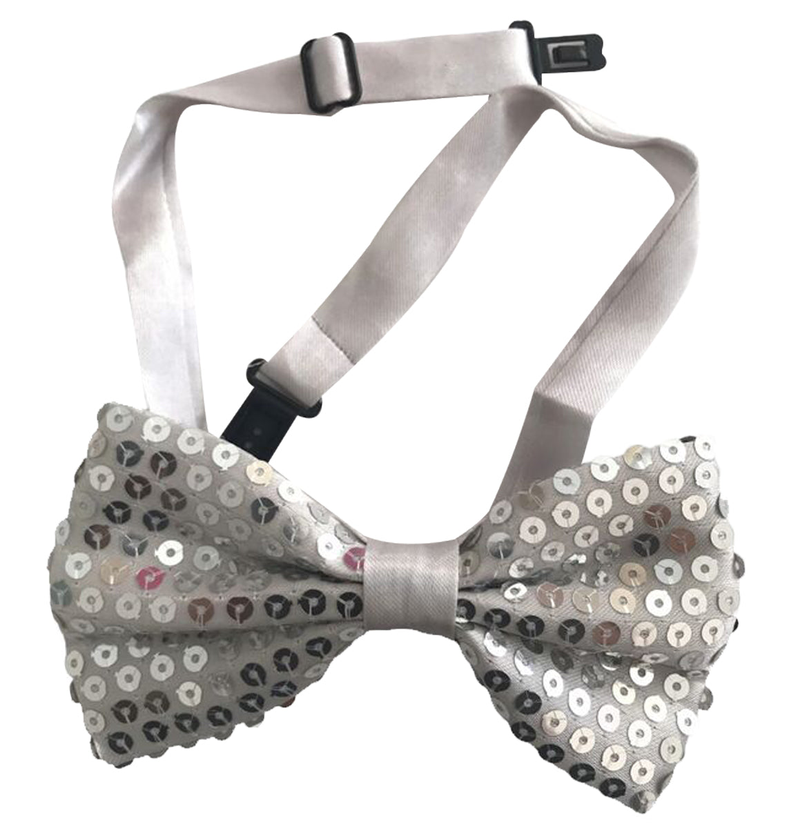 Sequin Satin Shiny Bow Tie Dickie Show Sparkly Fancy Dress Unisex Dance Party Theatre Bow Tie