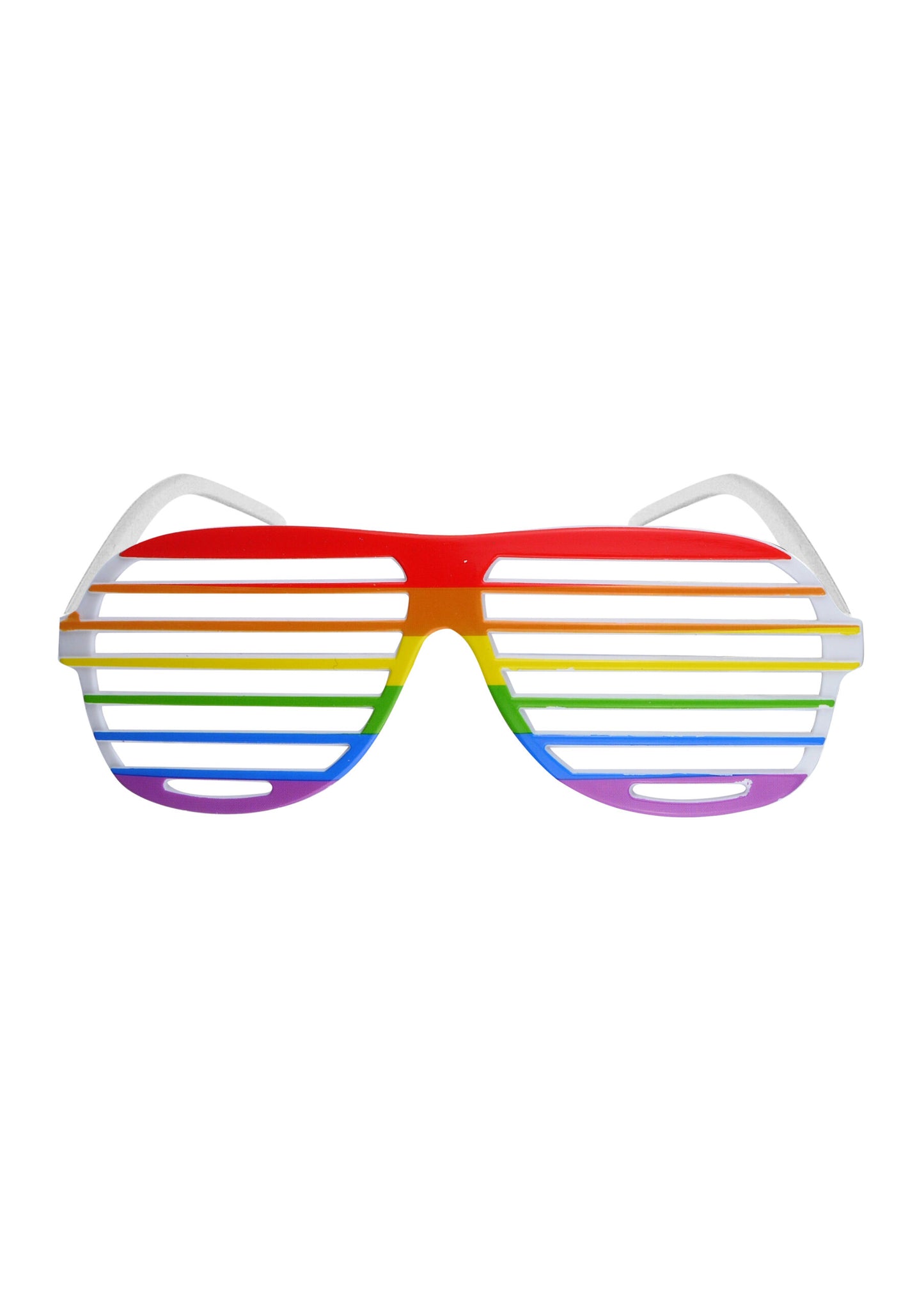 Rainbow Pride shutter shades glasses