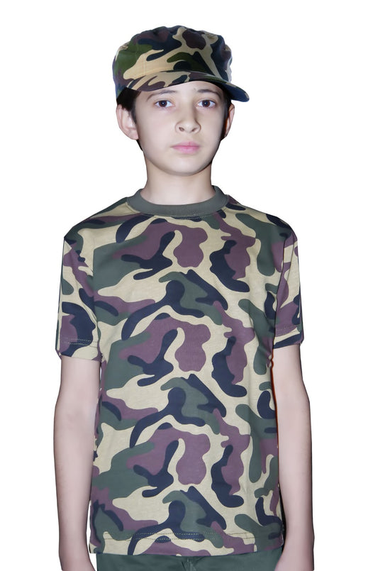 Children's Army T-Shirt Camouflage - Authentic Military Style for Young Heroes