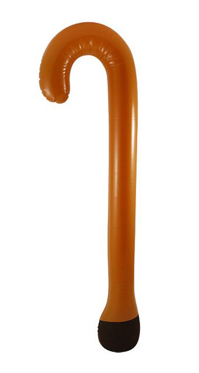 Adults Black Bowler Hat Inflatable Walking Stick Bow Tie Moustache Charlie Chaplin Fancy Dress - Labreeze