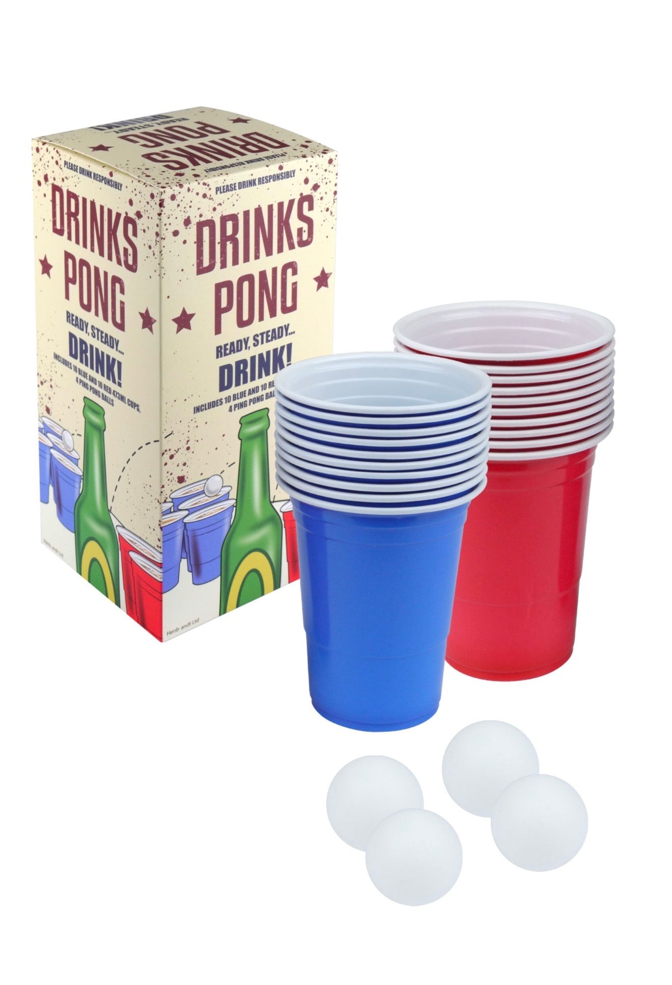 Henbrandt Drinks Pong party game retail set