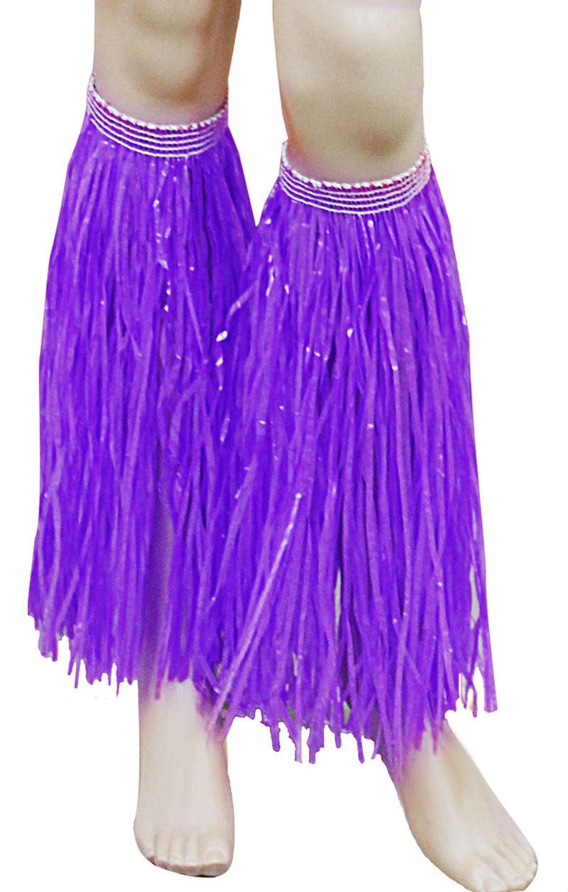 Hula Straw Leg Cuffs Hawaiian Holiday Beach Wear Ladies Girls Fancy Dress Party Costume Accessory - Labreeze