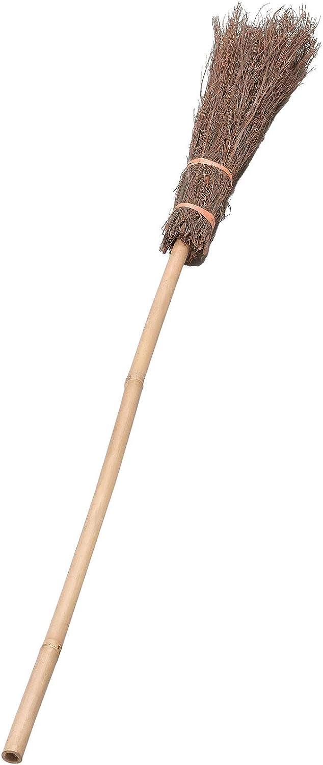 Scary Witch Fancy Dress Costume Set - Witch Hat, Wig, Broom Stick, Face Paint, Lipstick - Labreeze