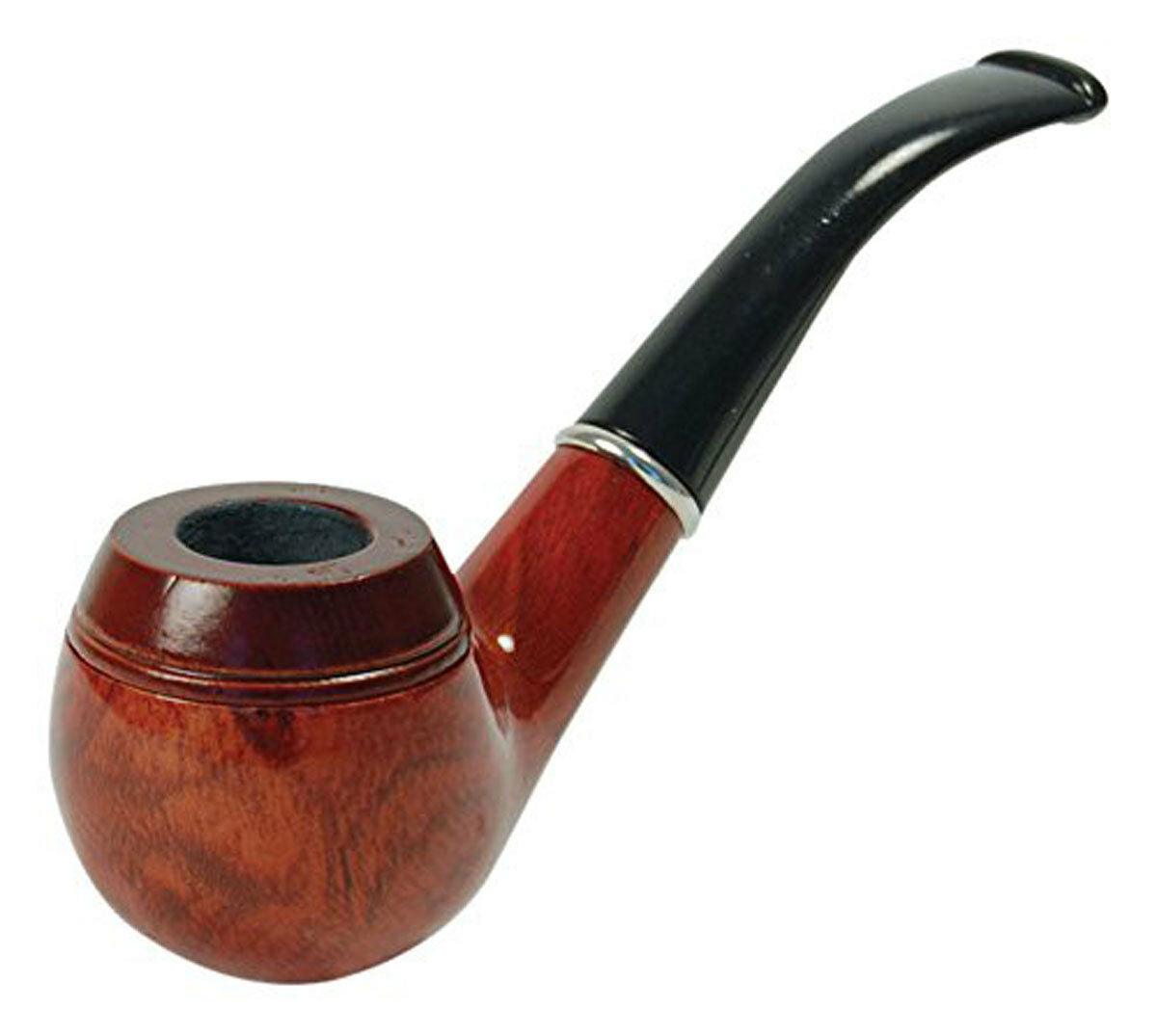 Fake Gents wooden pipe detective old man Fancy Dress Accessory One Size - Labreeze