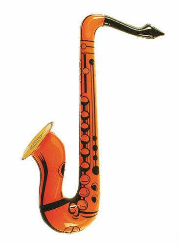 Inflatable Saxophone Jazz Music Instrument Disco Fancy Dress Party Accessory - Labreeze