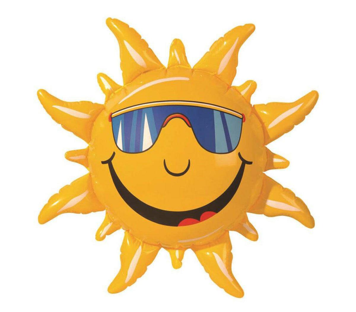 Inflatable Sun Hawaiian Hula Blow Up Prop Happy Summer Beach Party Decorations - Labreeze