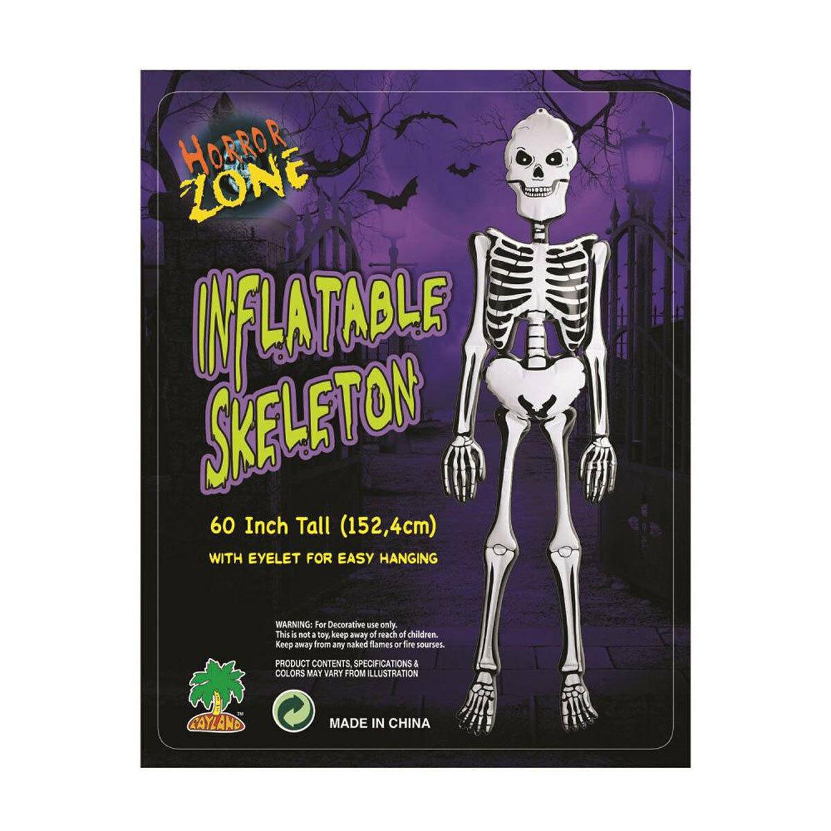 Inflatable White Skeleton Scary Ghost Horror Party Hanging Decoration - Labreeze