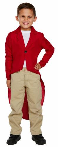 Kids Boys Fox Jacket Costume - Red World Book Day Fancy Dress Party Outfit - Labreeze
