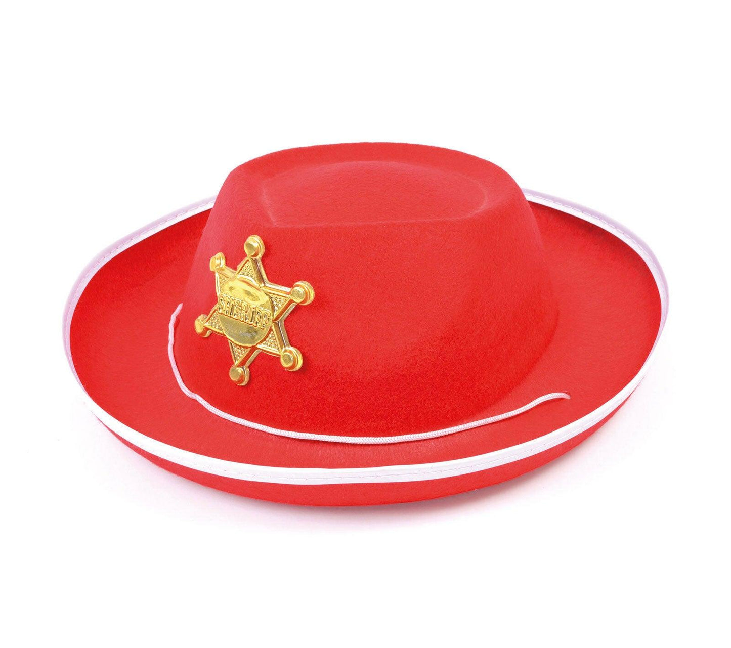 Kids Children Cowboy Felt Hat Wild West Sheriff Hat Fancy Dress Accessory - Labreeze