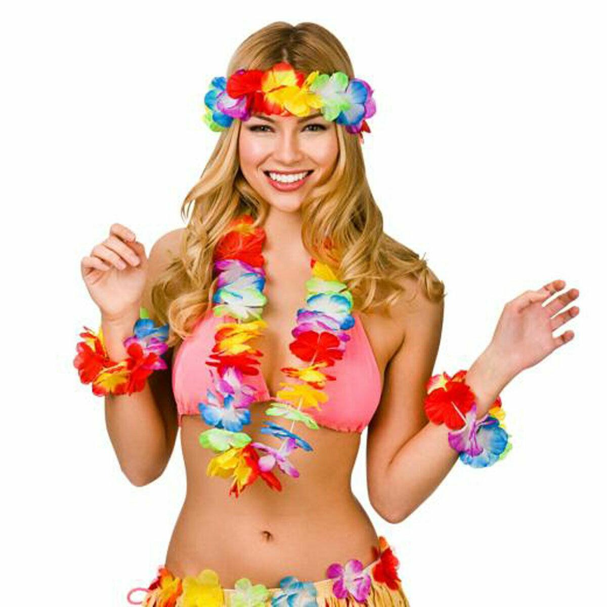 Ladies Girls Aloha 4Pc Hawaiian Set Summer Holiday Beach Party Fancy D Labreeze Ltd Ladies Girls Aloha 4Pc Hawaiian Set Summer Holiday Beach Party Fancy D Labreeze Ltd