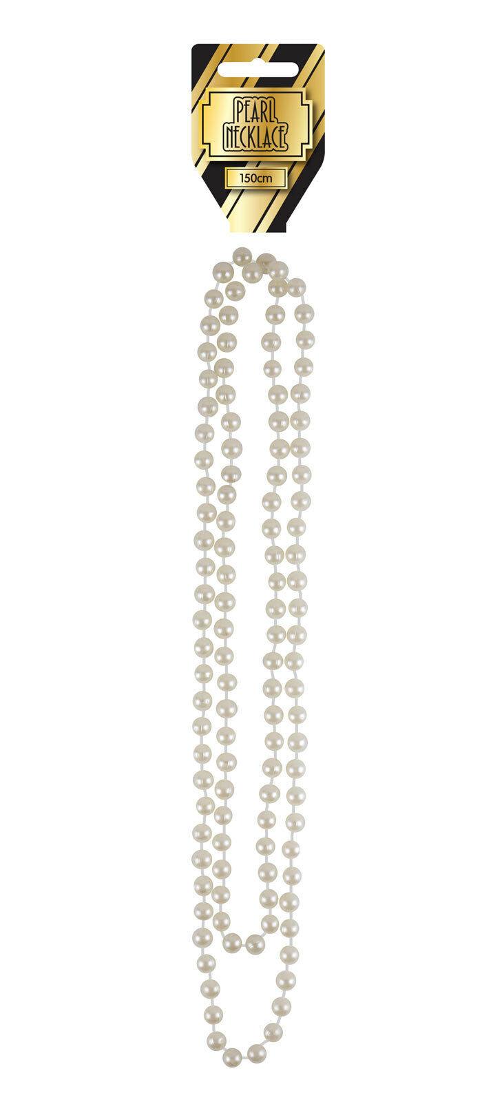 Ladies Girls Pearl Necklace Beads 150cm Long Rope Chain Vintage Wedding Bridal - Labreeze