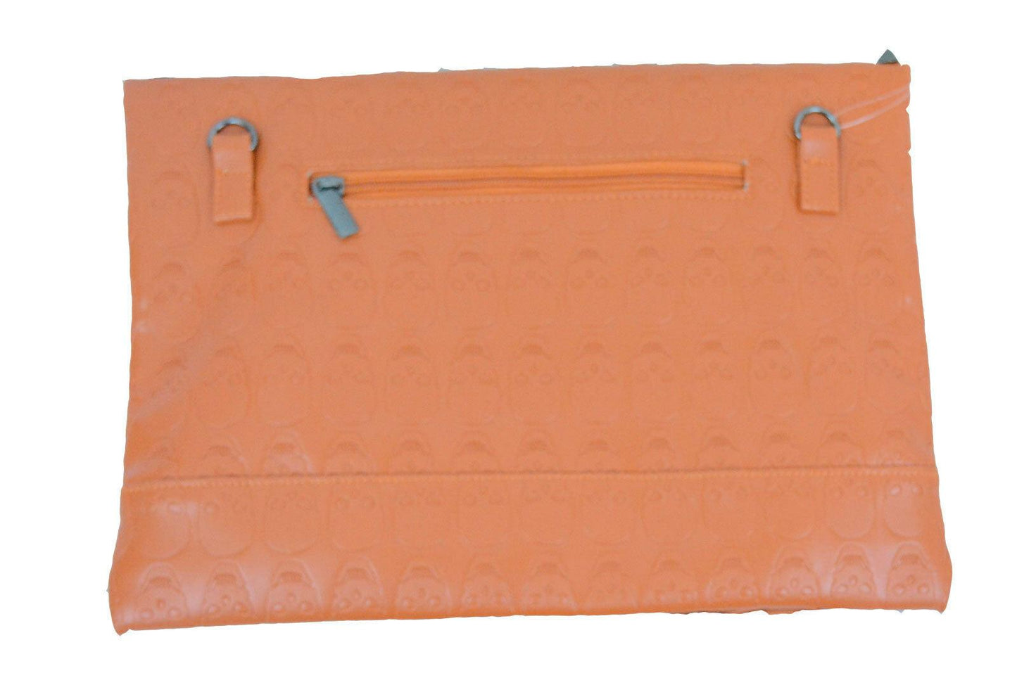Ladies Girls Skull Embossed Envelop Stylish Clutch Purse with Hematite Studs - Labreeze