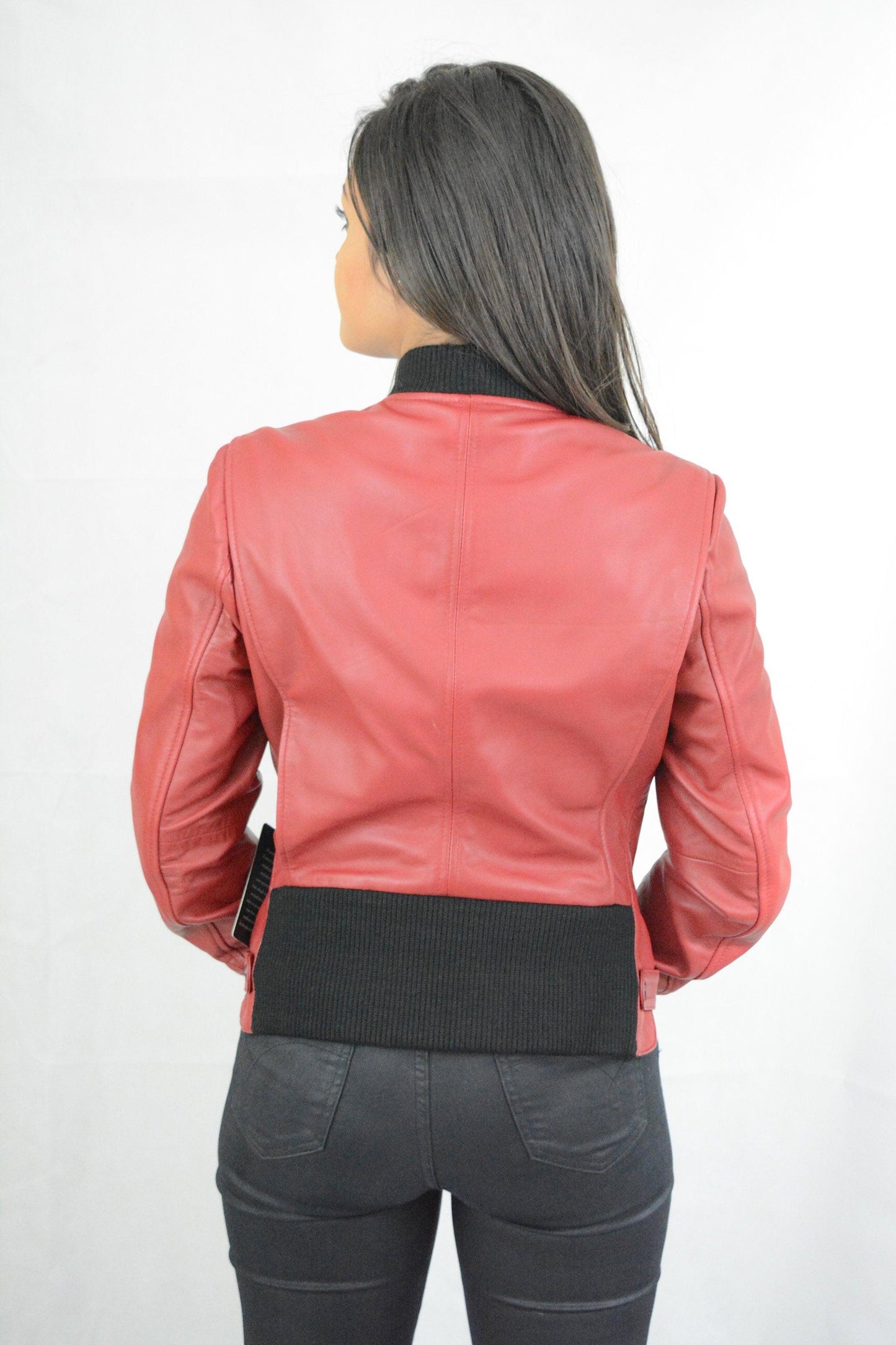 Ladies Leather Jacket Sheep Skin A Grade Quality Size M - Labreeze