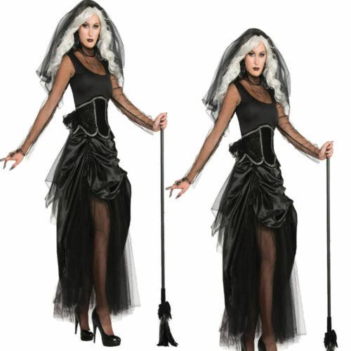 Ladies Shadow Ghost Fancy Dress Costume Halloween Women's Outfit UK 10-14 New - Labreeze