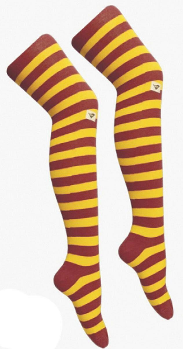 Maroon Yellow Harry Potter Stripped Tie Scarf Wrist Band Hat Fancy Dress - Labreeze