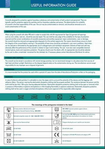 Medical Overall Gown Safety Disposable Coveralls White Protective Suit Premium - Labreeze