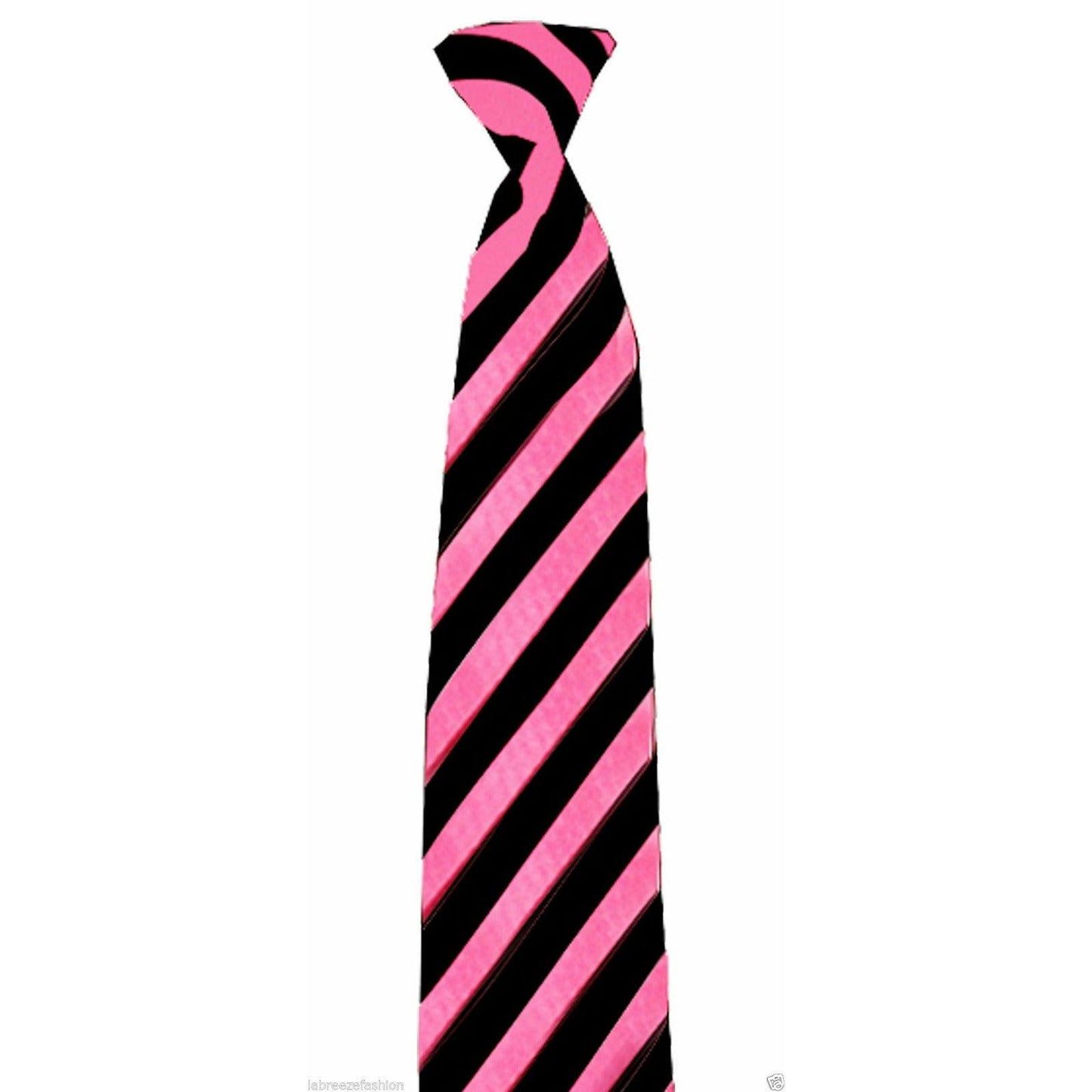 Men’s Solid Color stripped & Stripe Satin Slim Skinny Tie Necktie - Labreeze