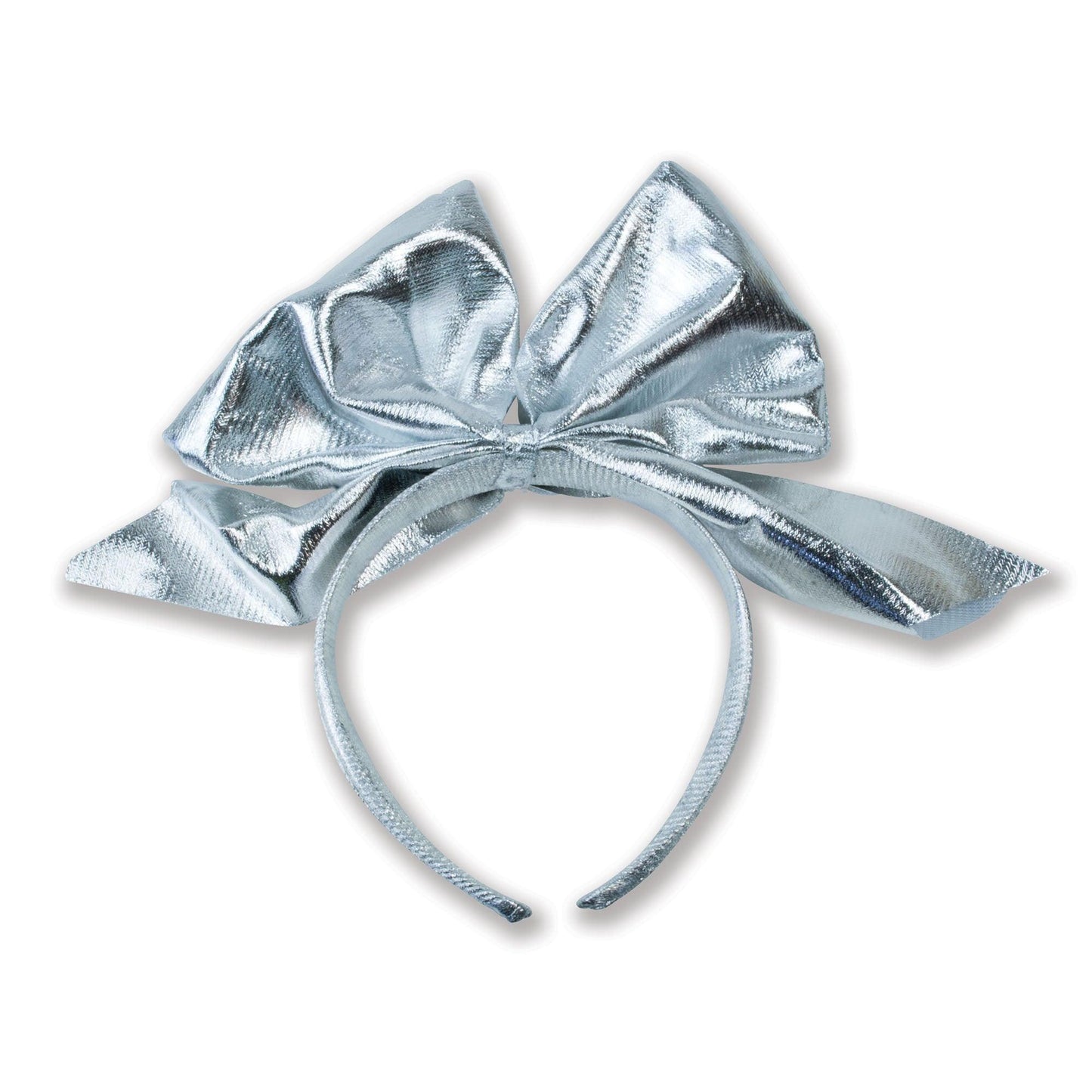 Metallic Bow Headband Fancy dress accessory for 50's and 80's girls - Labreeze