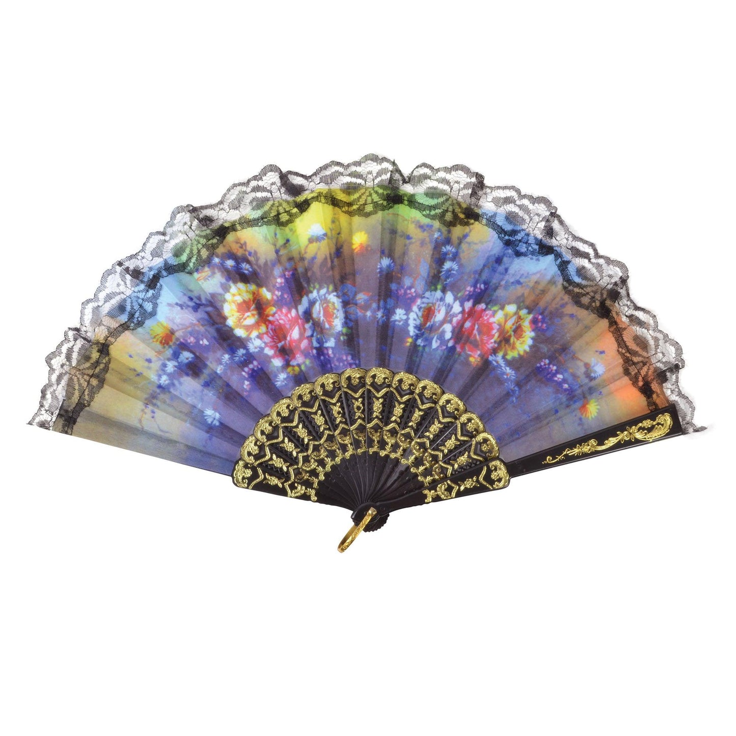 NEW Themed Countries Floral Lace Design Fan - Labreeze