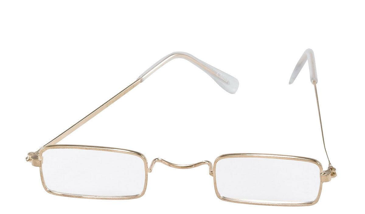 Old Man Glasses Granddad Granma Santa Rectangle Glasses Fancy Dress Accessory - Labreeze
