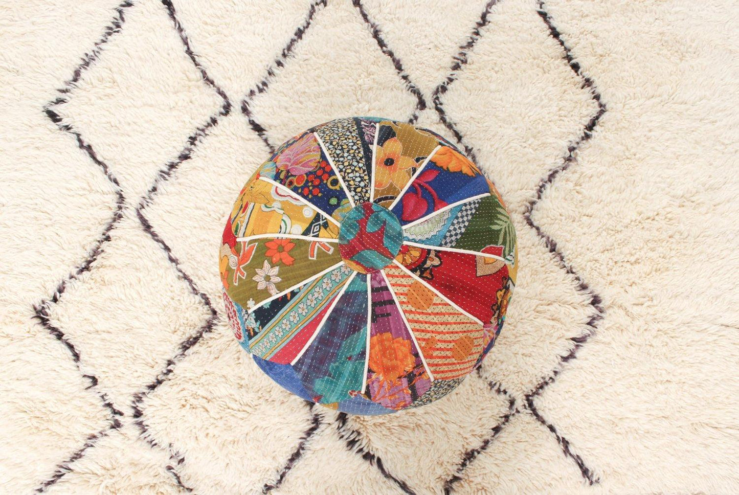 Pouf Hand designed JAIPUR home decor item - Labreeze