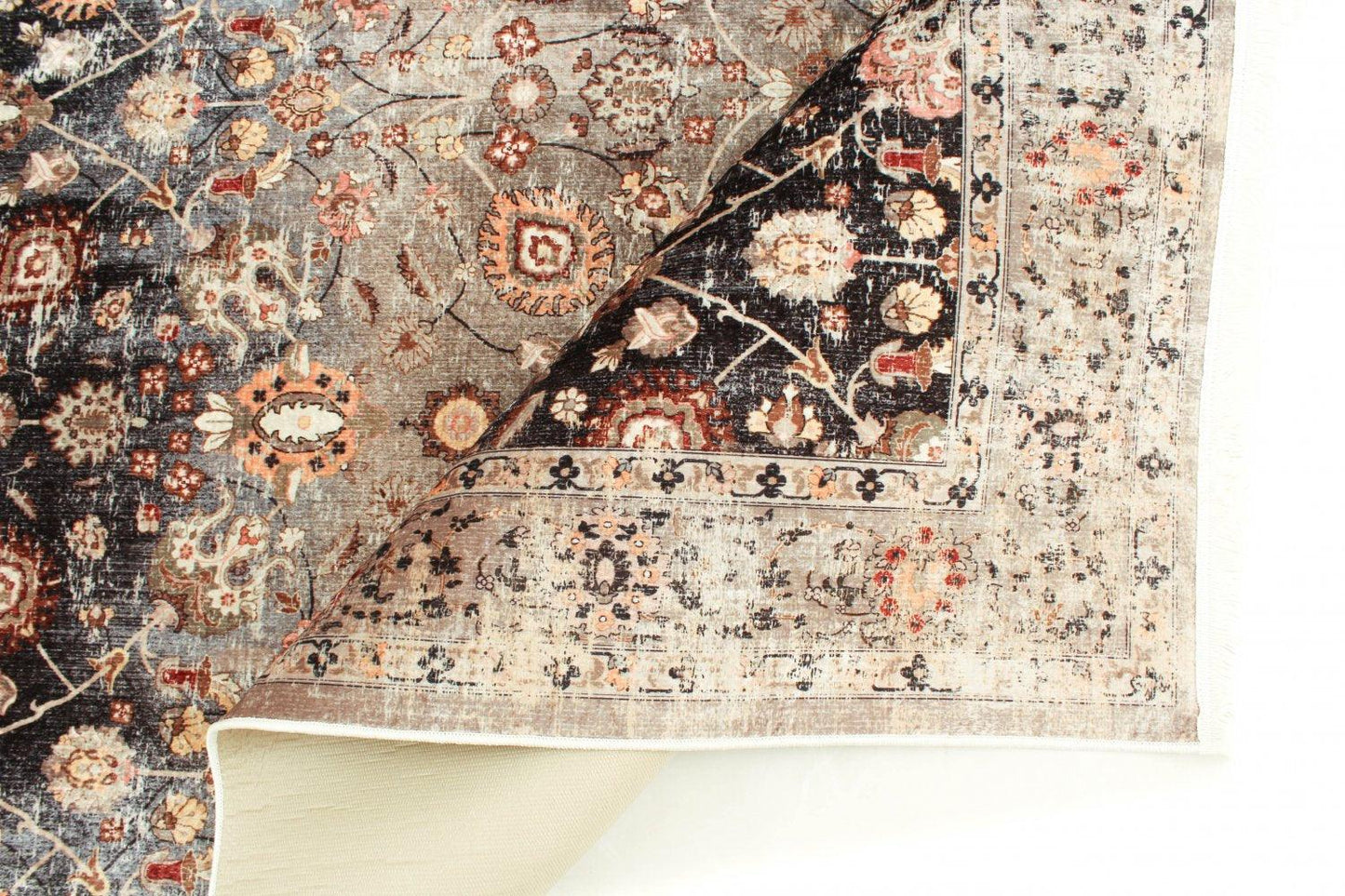 Round rug bouhjar (BEIGE/MULTI) for fancy living room - Labreeze