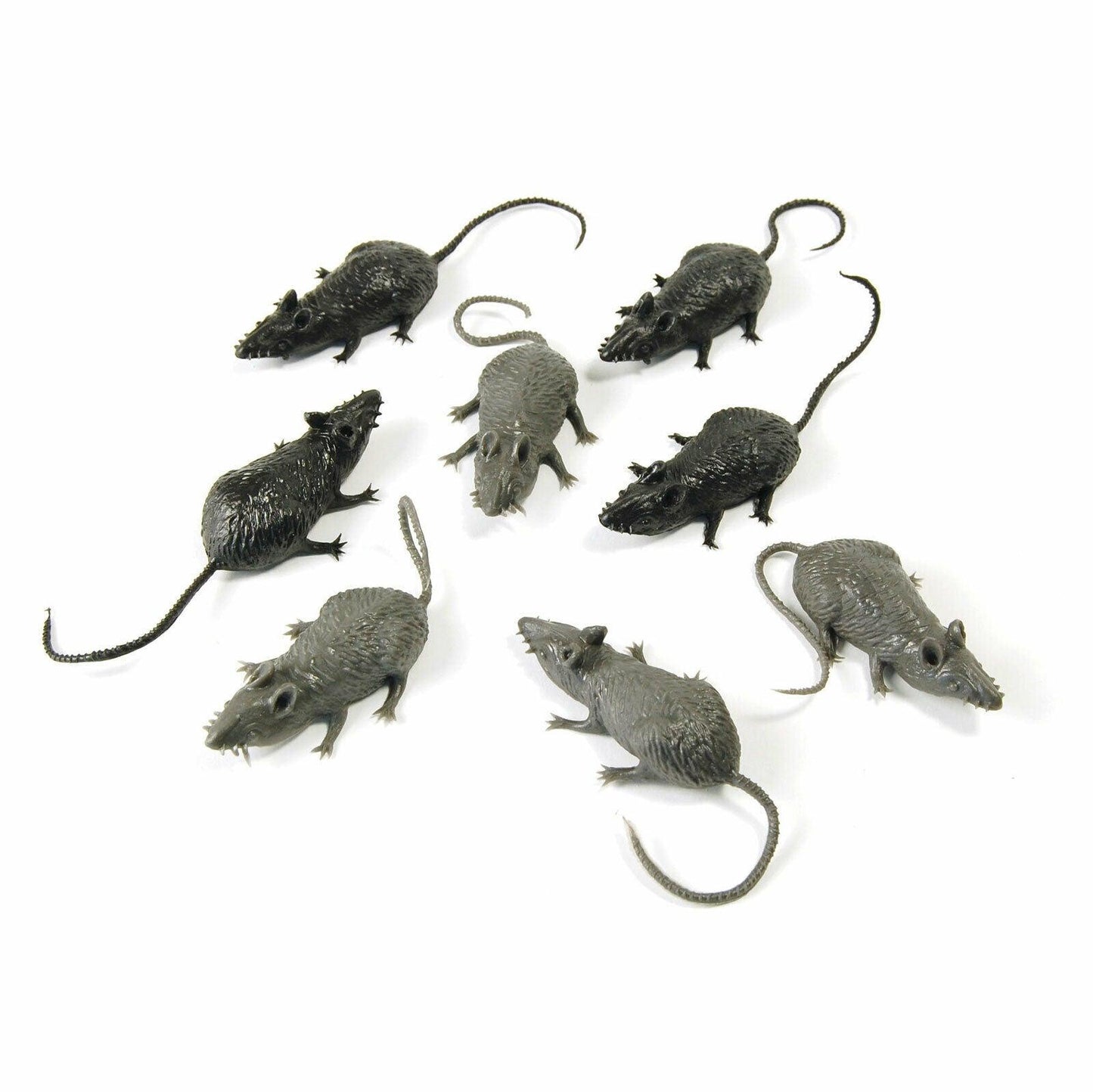 Scary Stuff Mice Pack of 8 Halloween Horror Fancy Dress Party Decoration Props - Labreeze