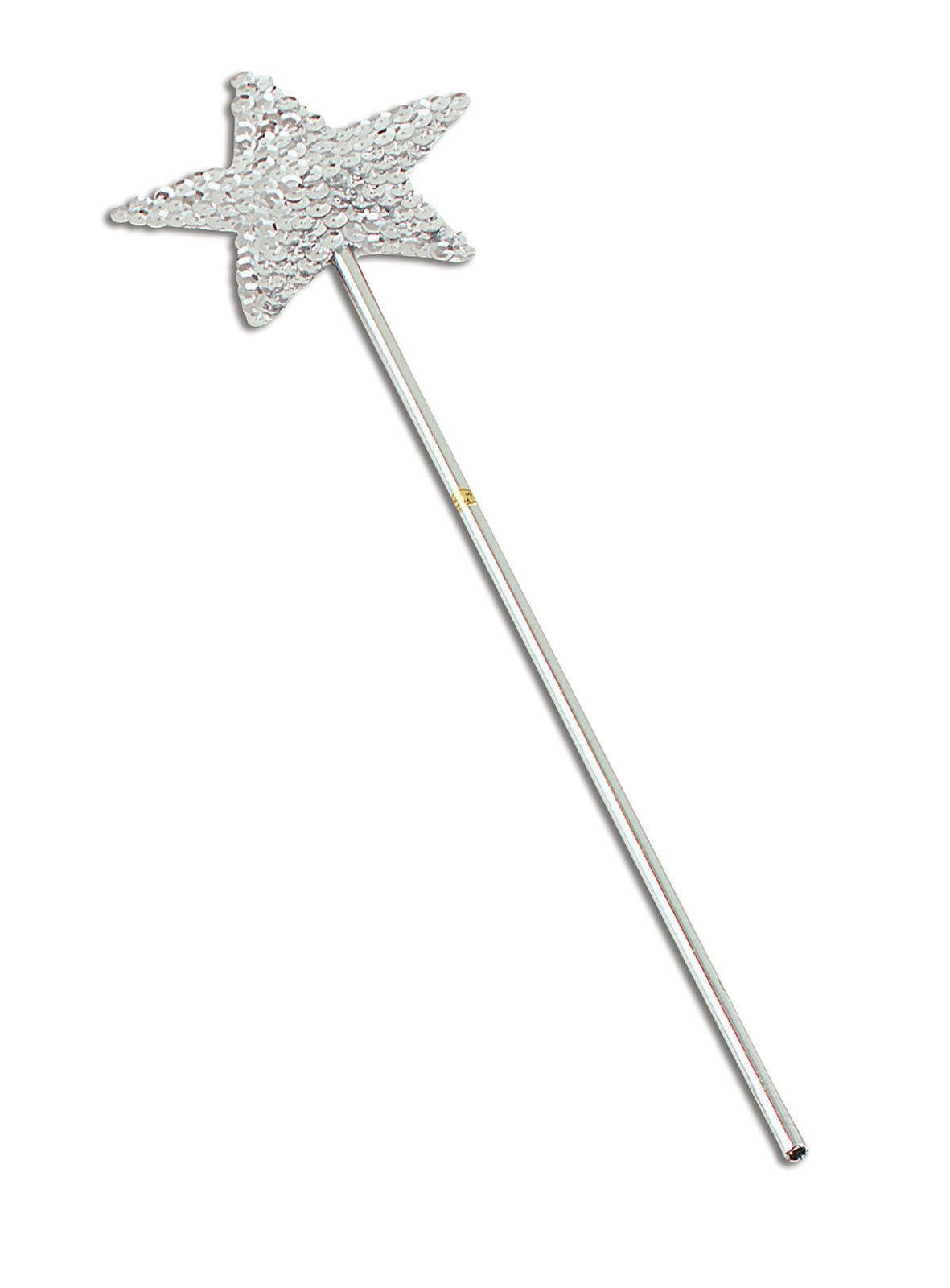 Sequin Star Magic Wand Fairy Godmother Angel Fairy Fancy Dress Accessory - Labreeze