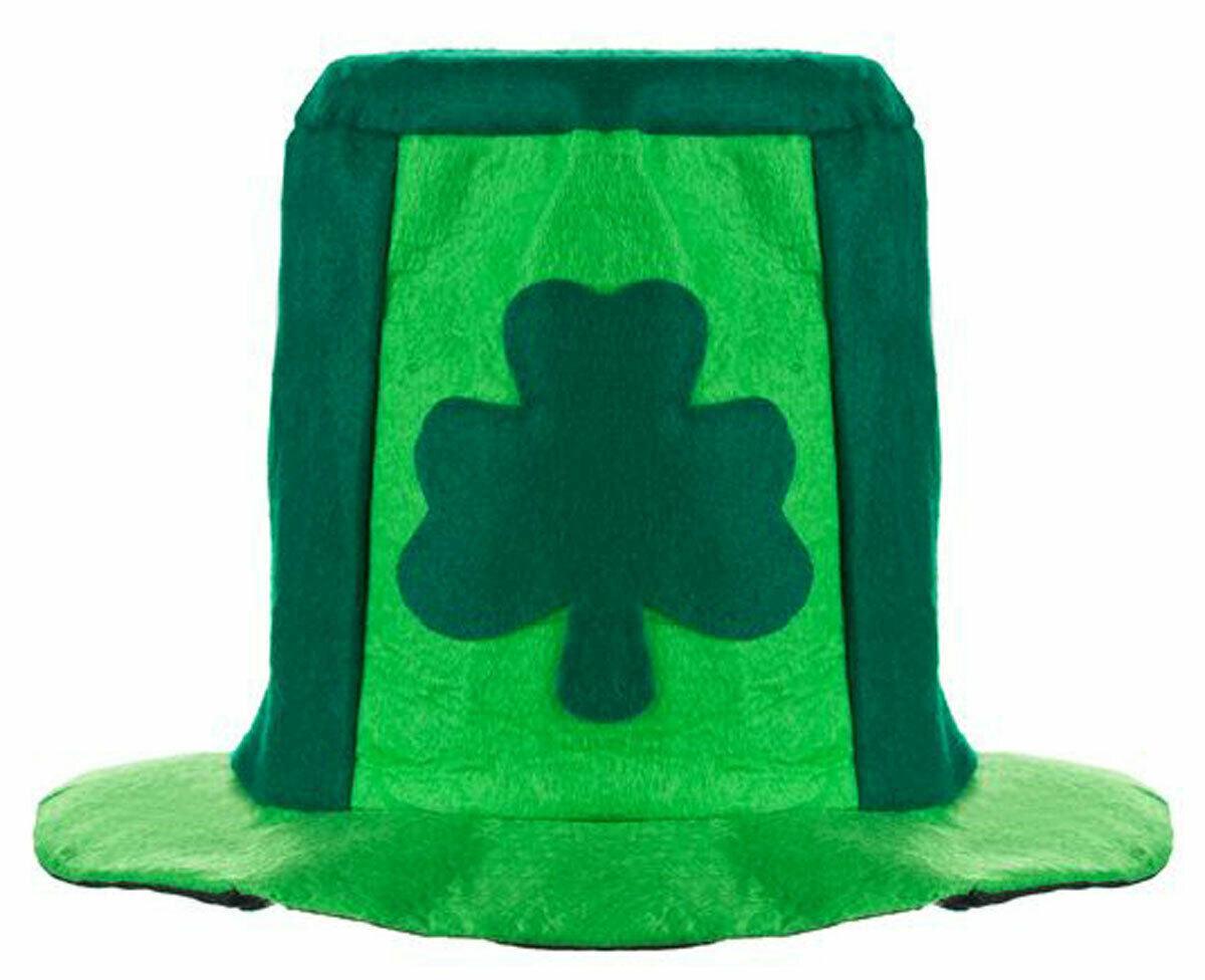 St. Patrick's Day Shamrock Green Irish Felt Top Hat Ireland Supporter Fancy Dres - Labreeze