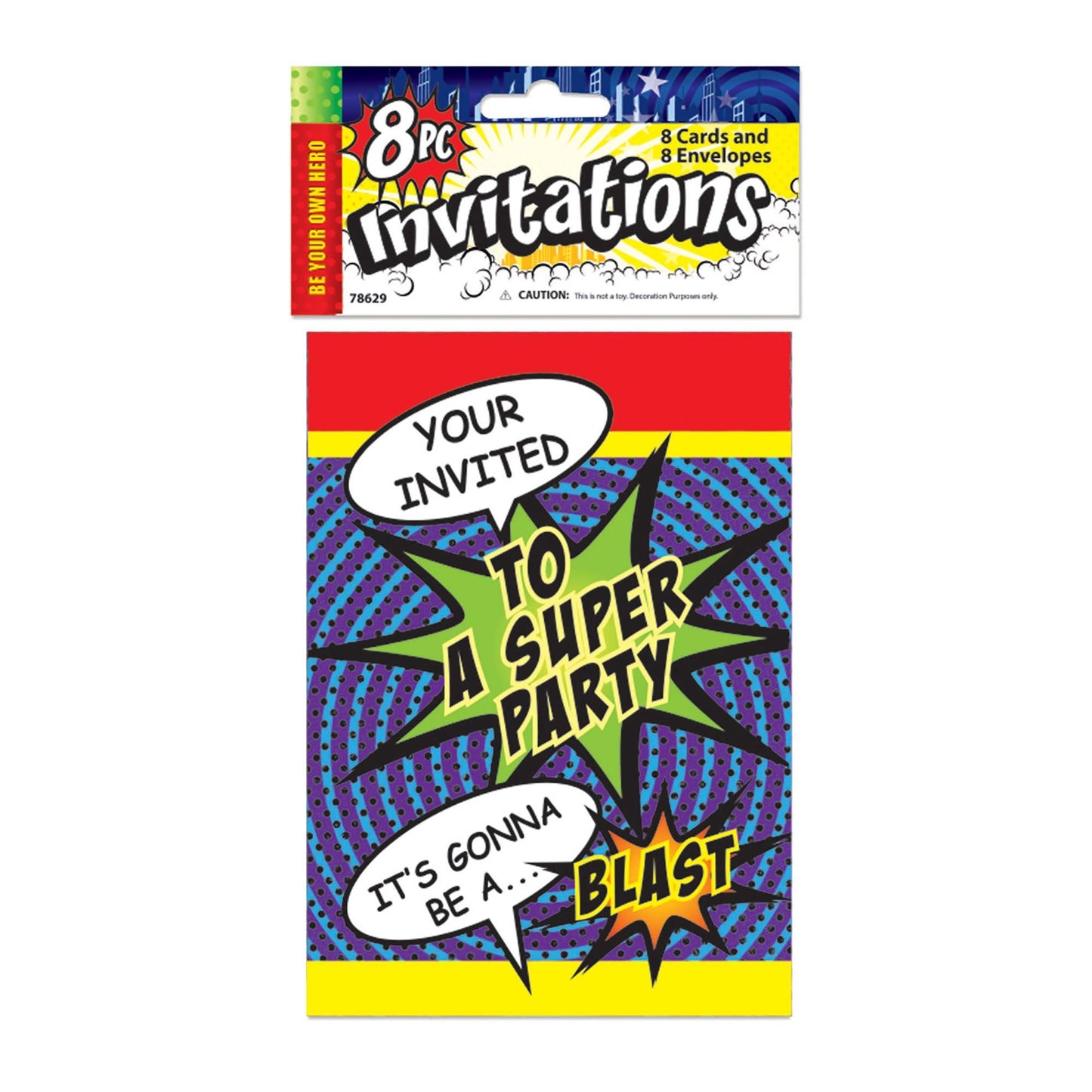 Super Hero Party Invites - Labreeze