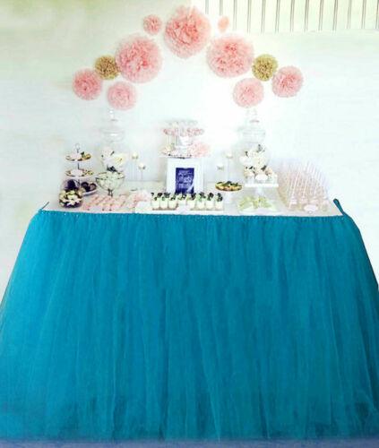 TUTU Table Skirt Wedding Birthday Decoration Baby Shower Party Tableware Cloth - Labreeze