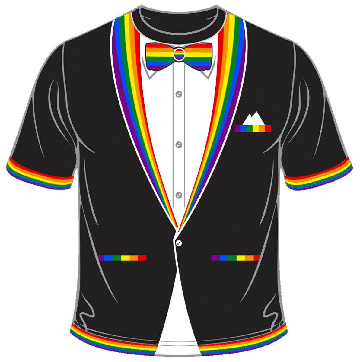 Unisex Printed Rainbow Dress T-Shirt Tie Socks Braces Fancy Dress Accessorie - Labreeze