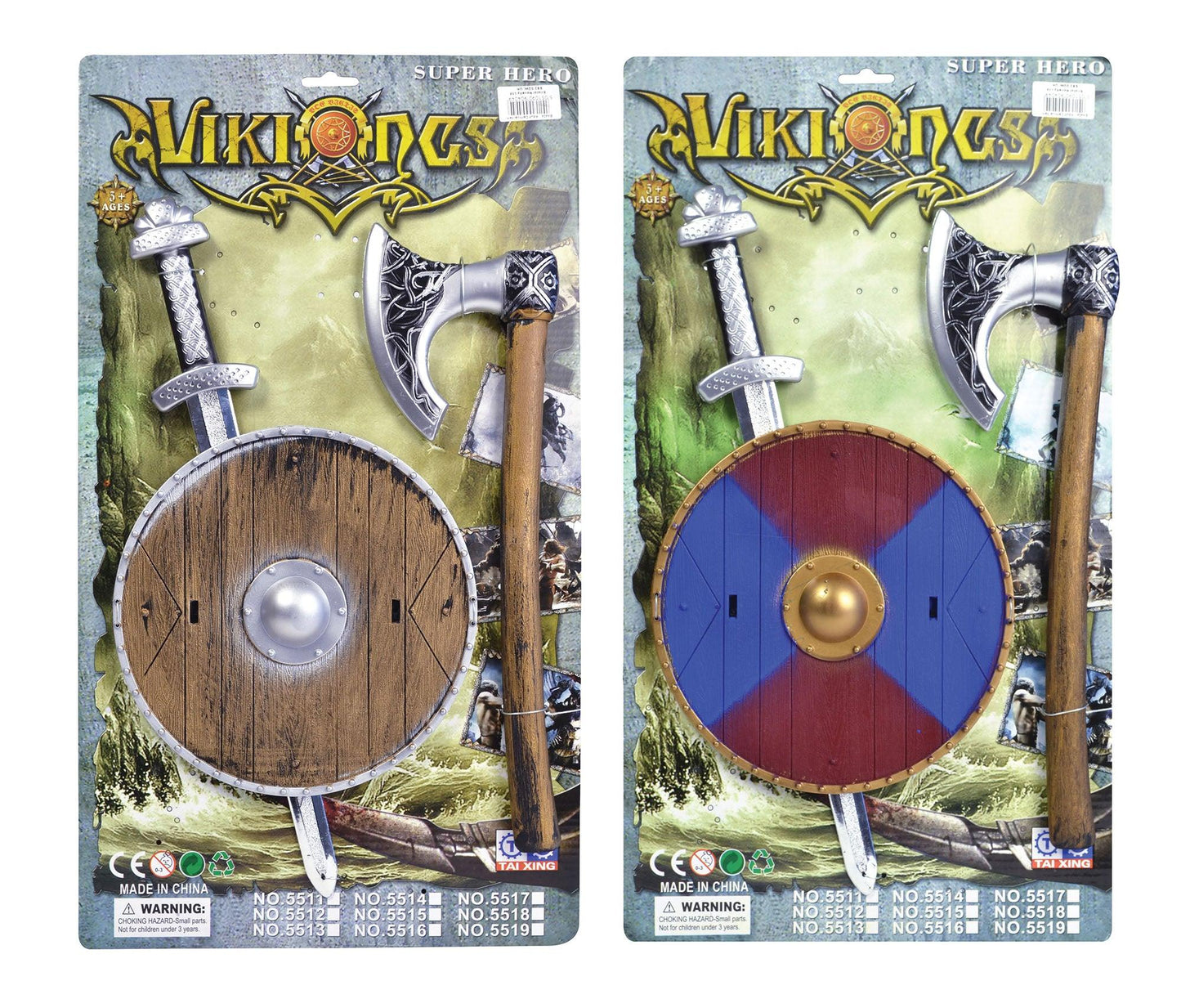 Viking Sword, Shield + Axe Set - Labreeze