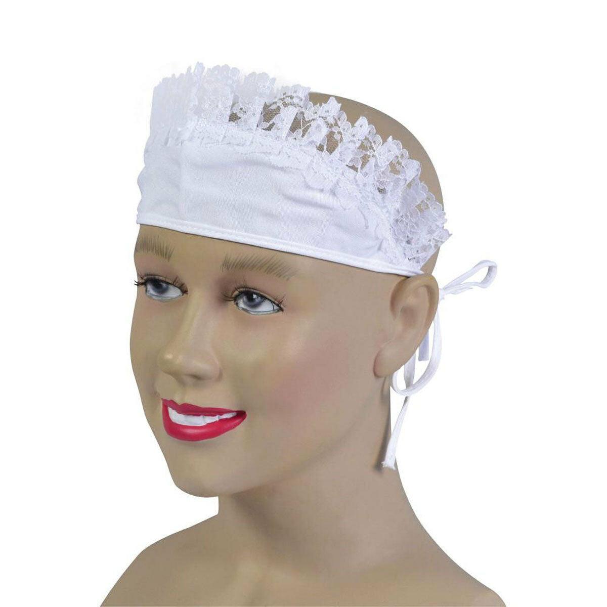 White French Maid Hat waitress Victorian Downton type Fancy Dress Cap - Labreeze
