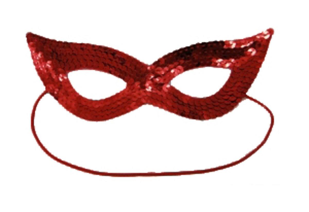 Women Masquerade Sequined Gangster Hat & Face Mask Shining Fancy Dress - Labreeze