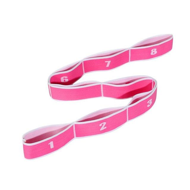 Yoga Pull Strap Belt Polyester Latex Elastic Latin Dance Stretching Band Loop Yoga Pilates GYM Fitness Exercise Resistance Bands - Labreeze