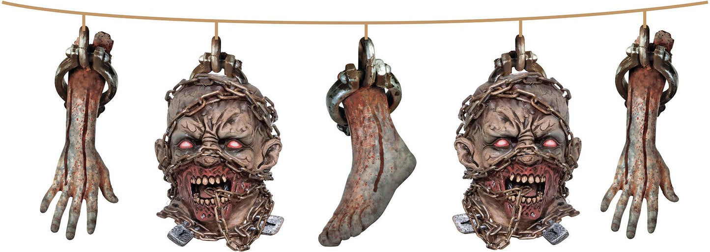 Zombie Head + Limb Garland - Labreeze