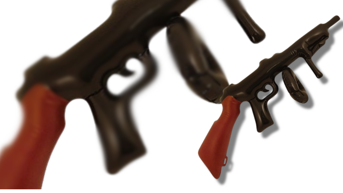 The Ultimate Inflatable Tommy Gun: 80cm of Pure Excitement!
