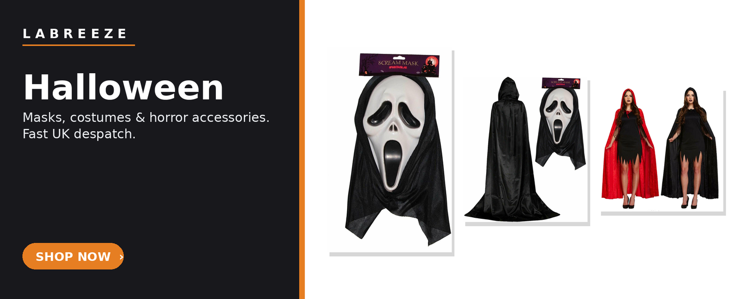 Labreeze Halloween collection - masks, costumes and horror accessories