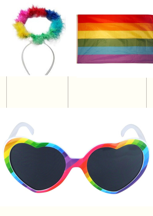 Pride Angel Set - all included items on white background
