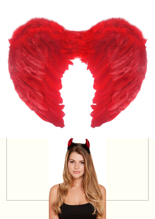 Ladies Devil Set - all included items on white background