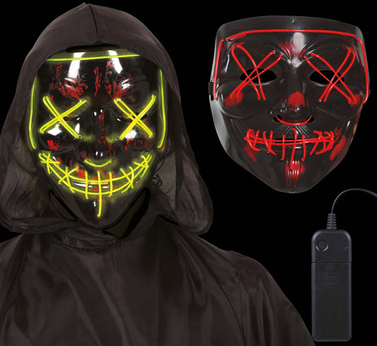 BLACK MASK ASSORTED LIGHTS PVC