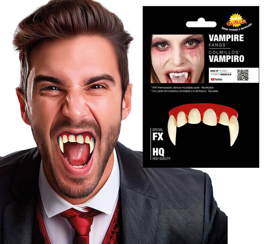 VAMPIRE TEETH WITH THERMOPLASTIC PASTE